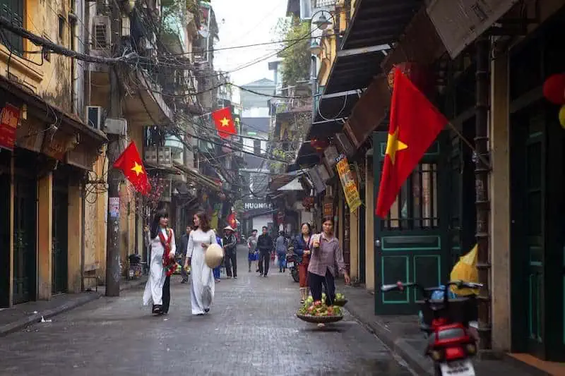 Ta Hien Street - Quartiere vecchio Hanoi, una delle più belle città del Vietnam